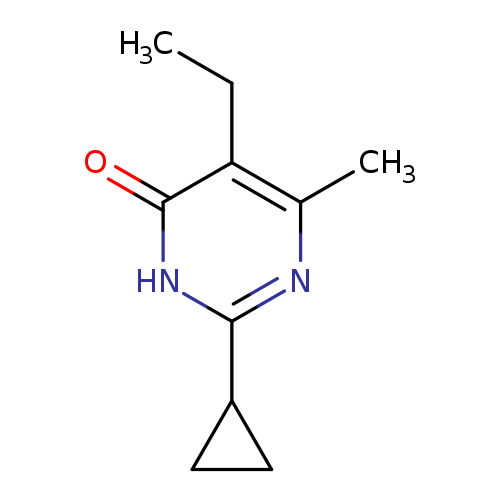 "2-cyclopropyl-5-ethyl-6-methyl-3,4-dihydropyrimidin-4-one"
