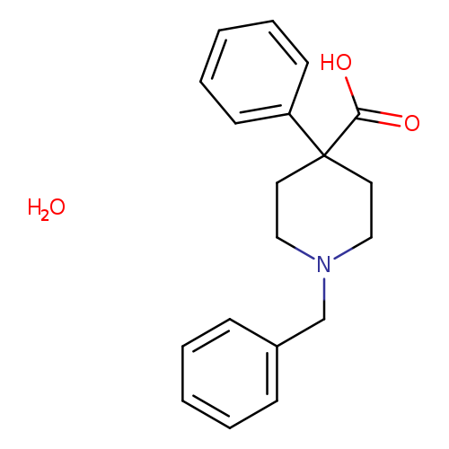 1-benzyl-4-phenyl-4-piperidinecarboxylic acid hydrate