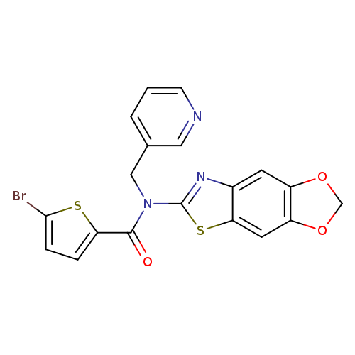 5-bromo-N-{4,6-dioxa-10-thia-12-azatricyclo[7.3.0.0^{3,7}]dodeca-1(9),2,7,11-tetraen-11-yl}-N-[(pyridin-3-yl)methyl]thiophene-2-carboxamide