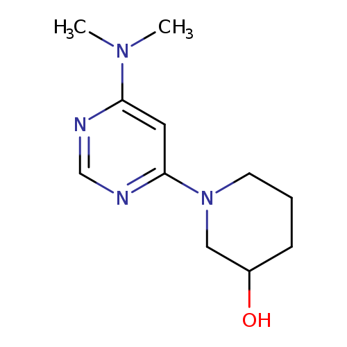 1-[6-(dimethylamino)pyrimidin-4-yl]piperidin-3-ol