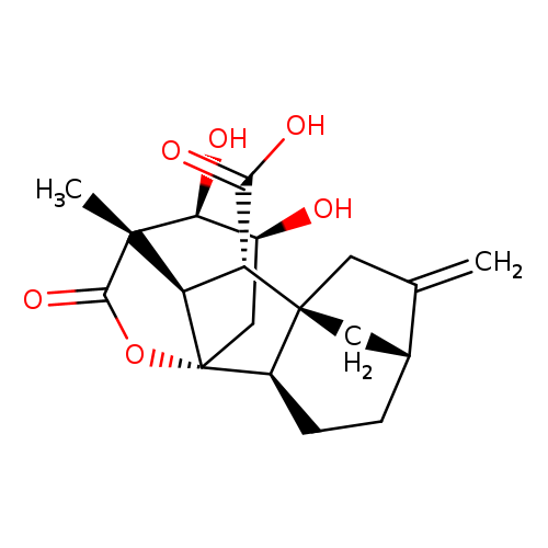 2β,3β,4aα-Trihydroxy-1β-methyl-8-methylenegibbane-1α,10β-dicarboxylic acid 1,4a-lactone