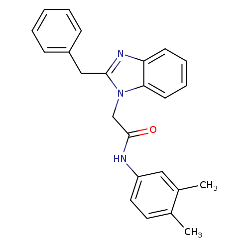 2-(2-benzyl-1H-1,3-benzodiazol-1-yl)-N-(3,4-dimethylphenyl)acetamide