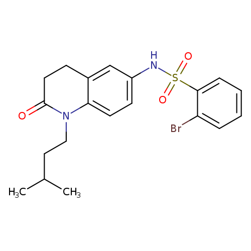 2-bromo-N-[1-(3-methylbutyl)-2-oxo-1,2,3,4-tetrahydroquinolin-6-yl]benzene-1-sulfonamide
