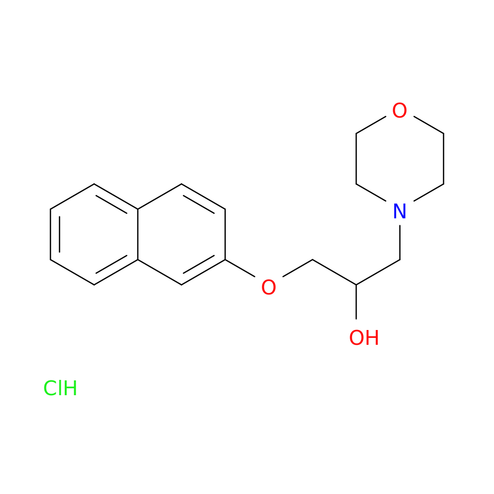 1-MORPHOLIN-4-YL-3-(2-NAPHTHYLOXY)PROPAN-2-OL HYDROCHLORIDE