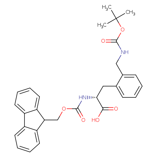 D-Phenylalanine, 2-[[[(1,1-dimethylethoxy)carbonyl]amino]methyl]-N-[(9H-fluoren-9-ylmethoxy)carbonyl]-