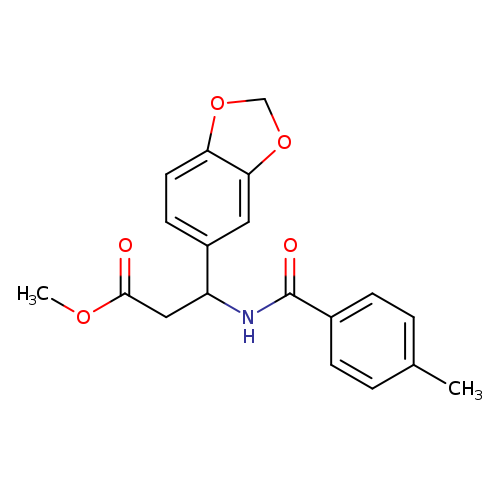 methyl 3-(2H-1,3-benzodioxol-5-yl)-3-[(4-methylphenyl)formamido]propanoate