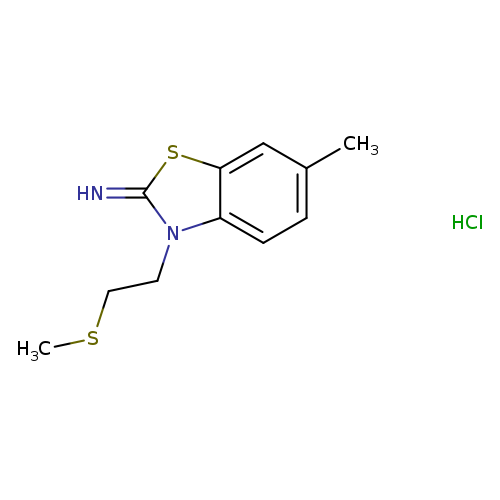 6-methyl-3-(2-(methylthio)ethyl)benzo[d]thiazol-2(3H)-imine hydrochloride