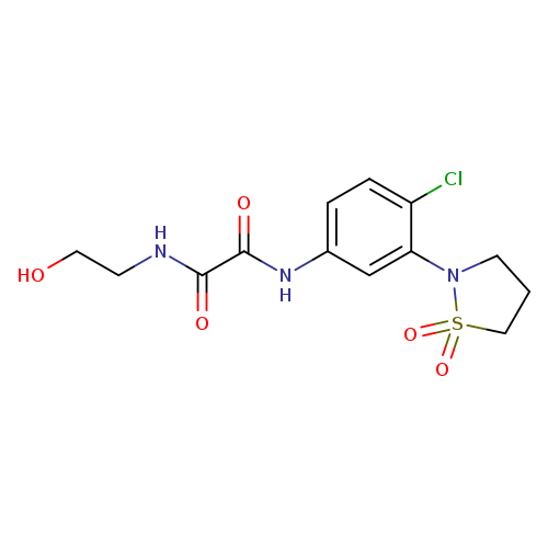 N'-[4-chloro-3-(1,1-dioxo-1lambda6,2-thiazolidin-2-yl)phenyl]-N-(2-hydroxyethyl)ethanediamide