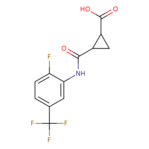 2-{[2-fluoro-5-(trifluoromethyl)phenyl]carbamoyl}cyclopropane-1-carboxylic acid