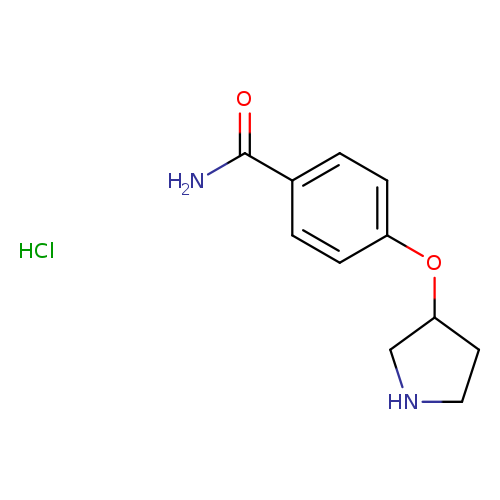 4-(pyrrolidin-3-yloxy)benzamide hydrochloride