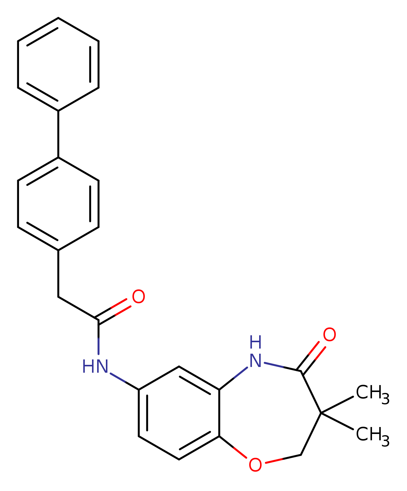 2-{[1,1'-biphenyl]-4-yl}-N-(3,3-dimethyl-4-oxo-2,3,4,5-tetrahydro-1,5-benzoxazepin-7-yl)acetamide