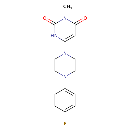 6-[4-(4-fluorophenyl)piperazin-1-yl]-3-methyl-1,2,3,4-tetrahydropyrimidine-2,4-dione