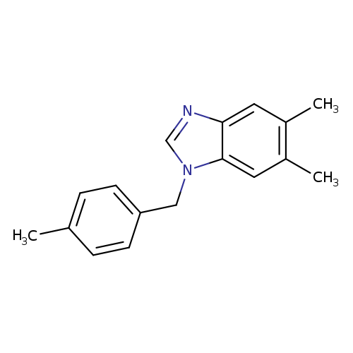 5,6-dimethyl-1-[(4-methylphenyl)methyl]-1H-1,3-benzodiazole
