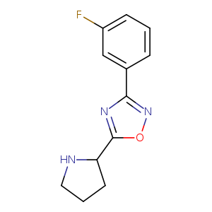 3-(3-fluorophenyl)-5-pyrrolidin-2-yl-1,2,4-oxadiazole