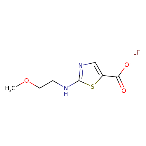 lithium(1+) ion 2-[(2-methoxyethyl)amino]-1,3-thiazole-5-carboxylate