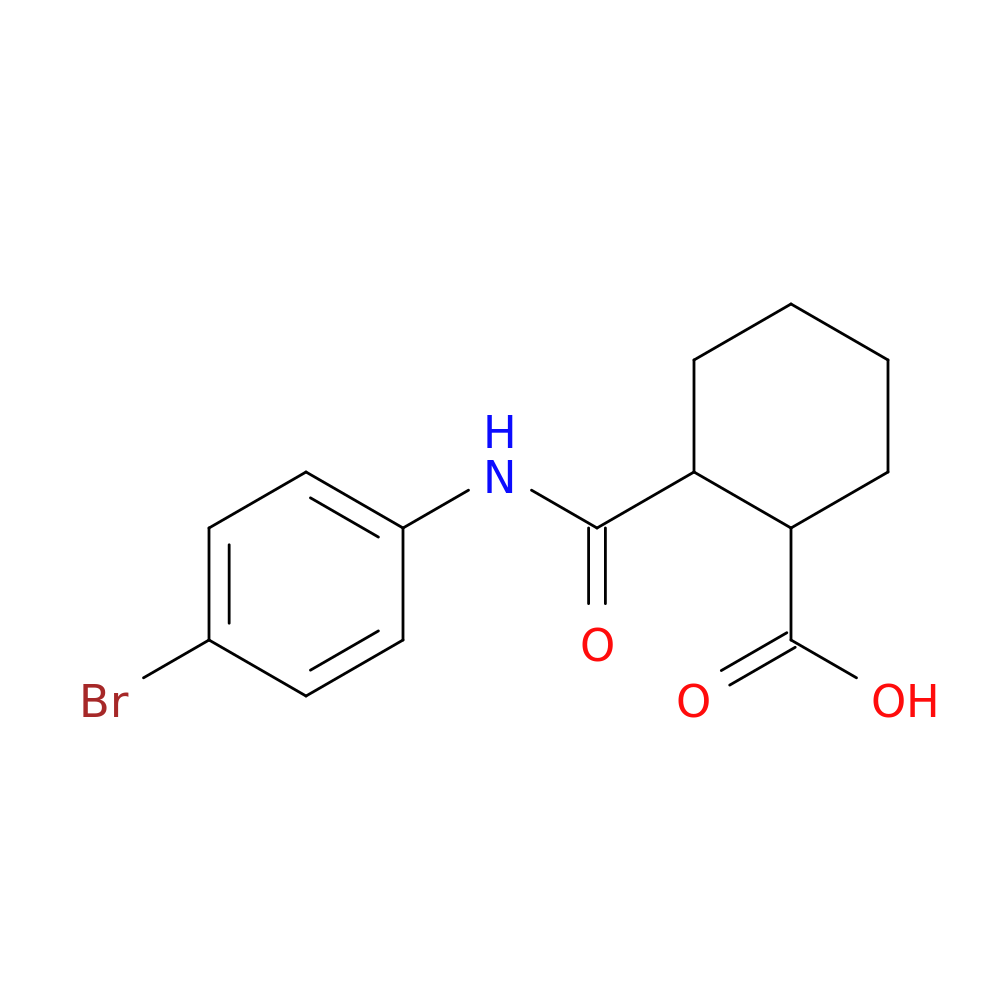 2-[(4-bromophenyl)carbamoyl]cyclohexane-1-carboxylic acid