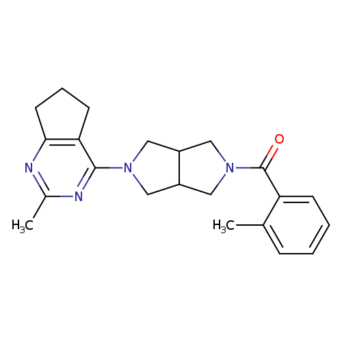 2-{2-methyl-5H,6H,7H-cyclopenta[d]pyrimidin-4-yl}-5-(2-methylbenzoyl)-octahydropyrrolo[3,4-c]pyrrole