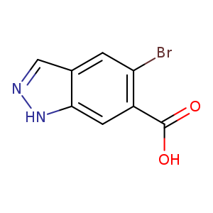 1H-Indazole-6-carboxylic acid, 5-bromo-