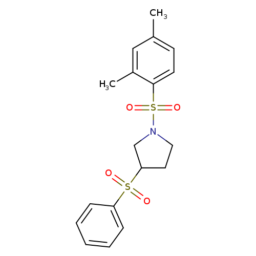 3-(benzenesulfonyl)-1-(2,4-dimethylbenzenesulfonyl)pyrrolidine