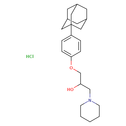 1-[4-(1-Adamantyl)phenoxy]-3-piperidinopropan-2-ol hydrochloride