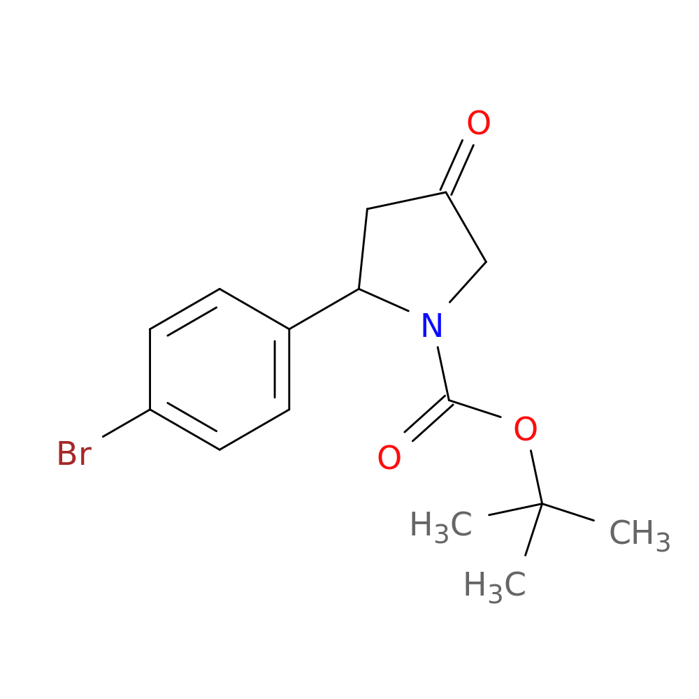 tert-butyl 2-(4-bromophenyl)-4-oxopyrrolidine-1-carboxylate