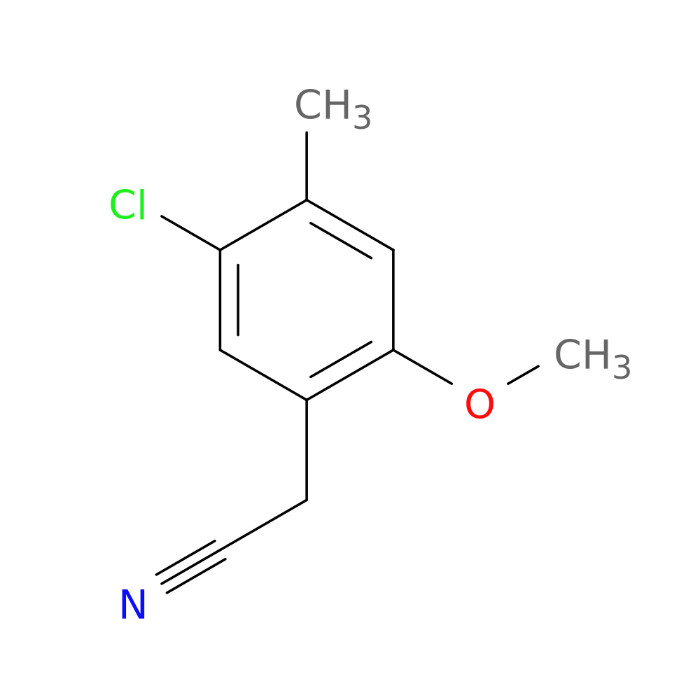 2-(5-chloro-2-methoxy-4-methylphenyl)acetonitrile