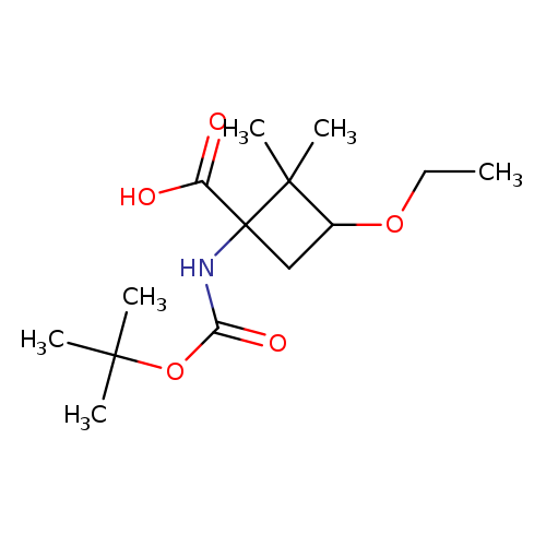 1-{[(tert-butoxy)carbonyl]amino}-3-ethoxy-2,2-dimethylcyclobutane-1-carboxylic acid