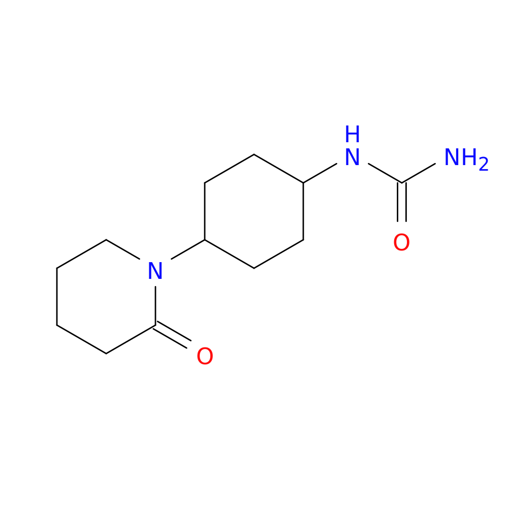 [4-(2-oxopiperidin-1-yl)cyclohexyl]urea