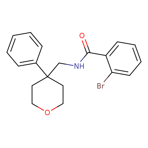 2-bromo-N-[(4-phenyloxan-4-yl)methyl]benzamide