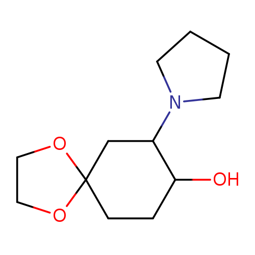 7-(pyrrolidin-1-yl)-1,4-dioxaspiro[4.5]decan-8-ol
