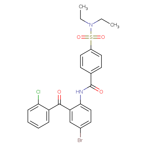 N-[4-bromo-2-(2-chlorobenzoyl)phenyl]-4-(diethylsulfamoyl)benzamide