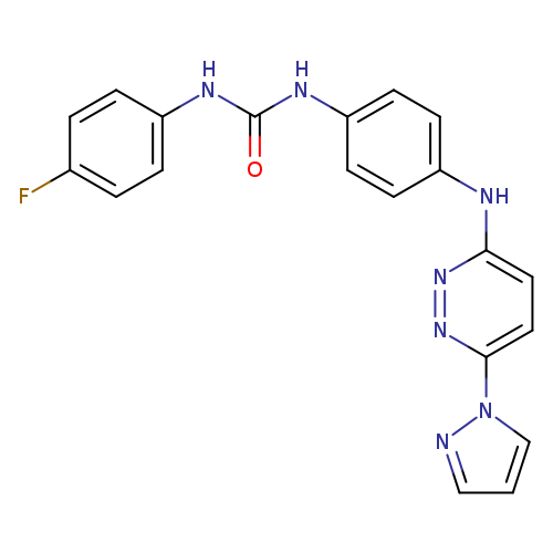 1-(4-fluorophenyl)-3-(4-{[6-(1H-pyrazol-1-yl)pyridazin-3-yl]amino}phenyl)urea