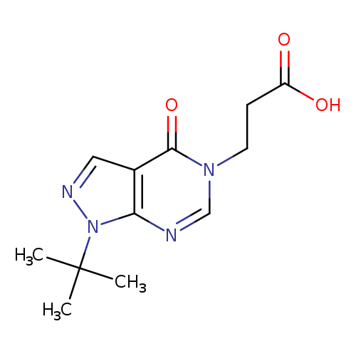 3-(1-TERT-BUTYL-4-OXO-1,4-DIHYDRO-5H-PYRAZOLO[3,4-D]PYRIMIDIN-5-YL)PROPAN+