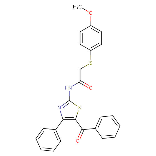N-(5-benzoyl-4-phenyl-1,3-thiazol-2-yl)-2-[(4-methoxyphenyl)sulfanyl]acetamide