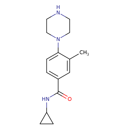 N-Cyclopropyl-3-methyl-4-(piperazin-1-yl)benzamide