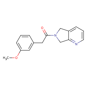 2-(3-methoxyphenyl)-1-{5H,6H,7H-pyrrolo[3,4-b]pyridin-6-yl}ethan-1-one