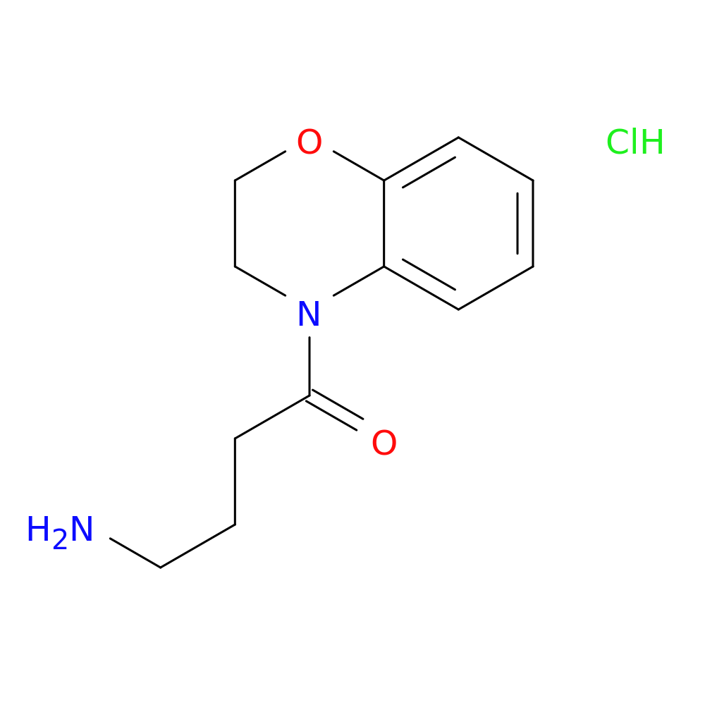 4-amino-1-(3,4-dihydro-2H-1,4-benzoxazin-4-yl)butan-1-one hydrochloride