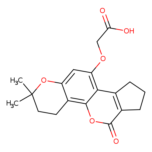 [(2,2-dimethyl-6-oxo-3,4,6,7,8,9-hexahydro-2H-cyclopenta[c]pyrano[2,3-h]chromen-10-yl)oxy]acetic acid