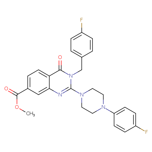 methyl 3-[(4-fluorophenyl)methyl]-2-[4-(4-fluorophenyl)piperazin-1-yl]-4-oxo-3,4-dihydroquinazoline-7-carboxylate