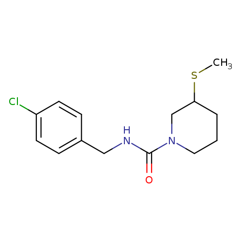 N-[(4-chlorophenyl)methyl]-3-(methylsulfanyl)piperidine-1-carboxamide