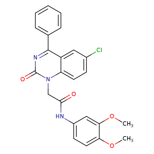 2-(6-chloro-2-oxo-4-phenyl-1,2-dihydroquinazolin-1-yl)-N-(3,4-dimethoxyphenyl)acetamide
