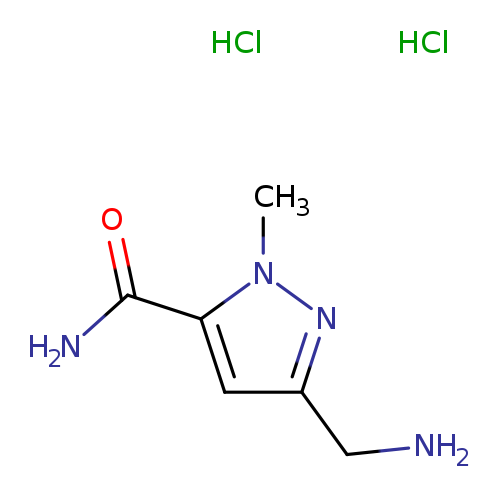 3-(aminomethyl)-1-methyl-1H-pyrazole-5-carboxamide dihydrochloride