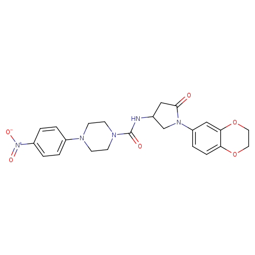 N-[1-(2,3-dihydro-1,4-benzodioxin-6-yl)-5-oxopyrrolidin-3-yl]-4-(4-nitrophenyl)piperazine-1-carboxamide