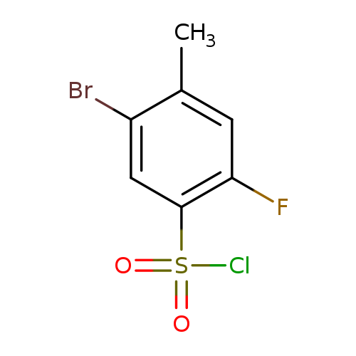 5-Bromo-2-fluoro-4-methylbenzene-1-sulfonyl chloride
