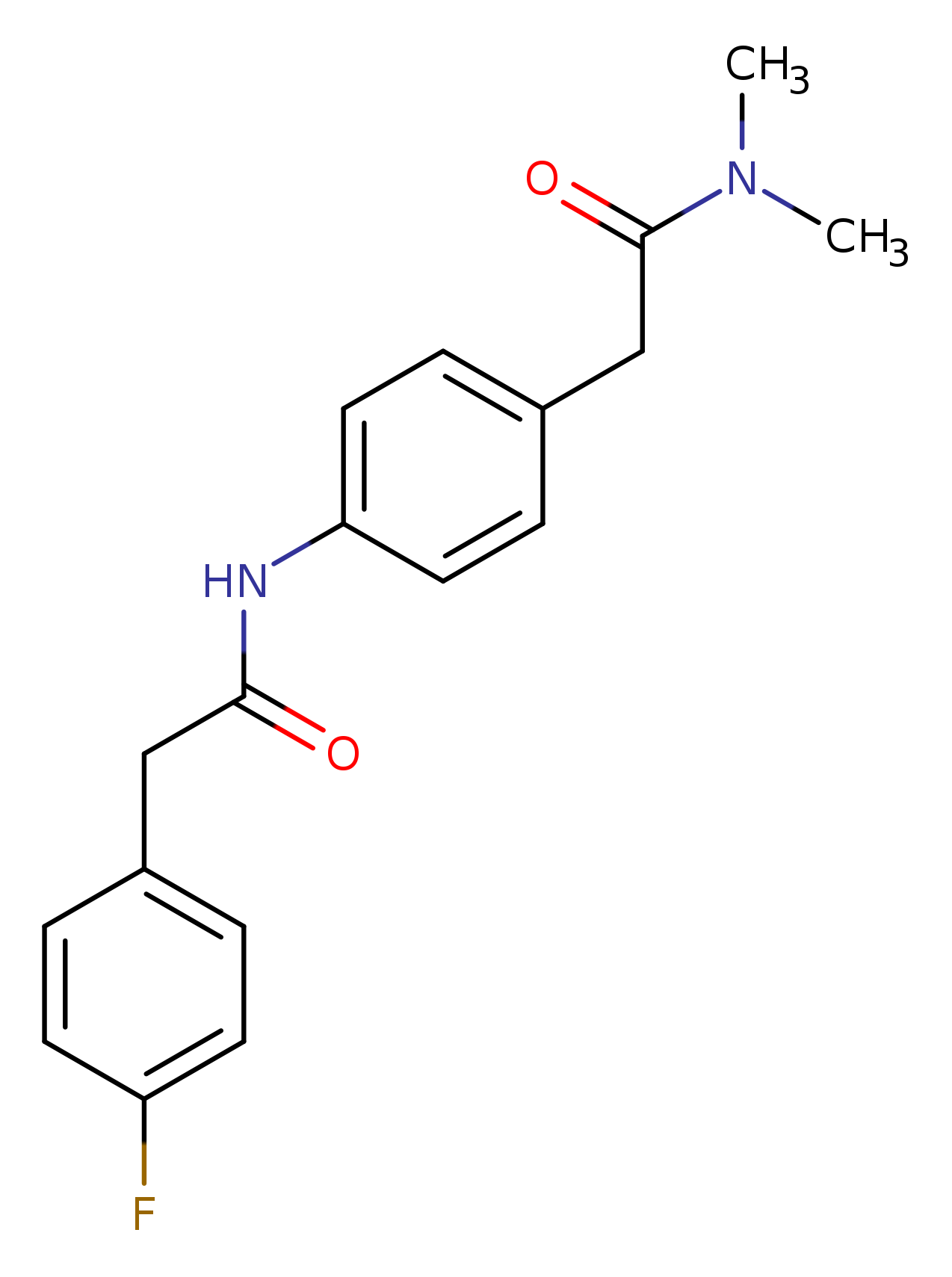 2-{4-[2-(4-fluorophenyl)acetamido]phenyl}-N,N-dimethylacetamide
