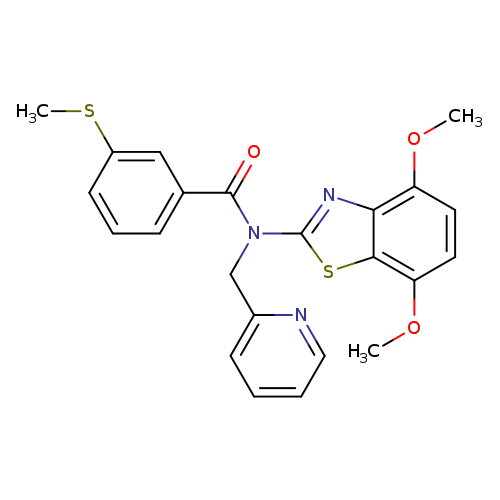 N-(4,7-dimethoxy-1,3-benzothiazol-2-yl)-3-(methylsulfanyl)-N-[(pyridin-2-yl)methyl]benzamide