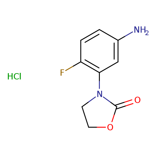 3-(5-amino-2-fluorophenyl)-1,3-oxazolidin-2-one hydrochloride