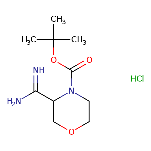 tert-butyl 3-carbamimidoylmorpholine-4-carboxylate hydrochloride