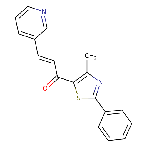 (2E)-1-(4-methyl-2-phenyl-1,3-thiazol-5-yl)-3-(pyridin-3-yl)prop-2-en-1-one