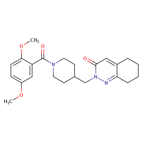2-{[1-(2,5-dimethoxybenzoyl)piperidin-4-yl]methyl}-2,3,5,6,7,8-hexahydrocinnolin-3-one